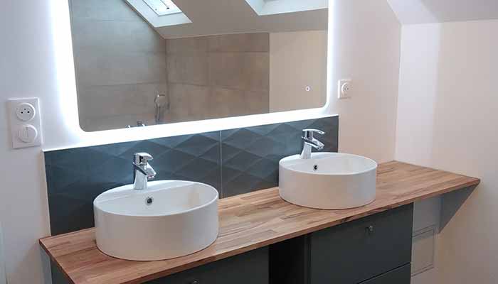 Rénovation d'une salle de bain et d'un wc à mantes-la-ville